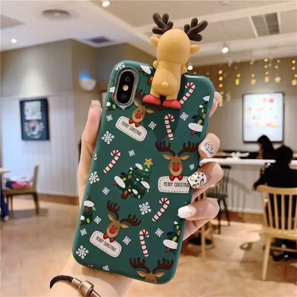 Cute Christmas IPhone 7 Plus and Iphone X case